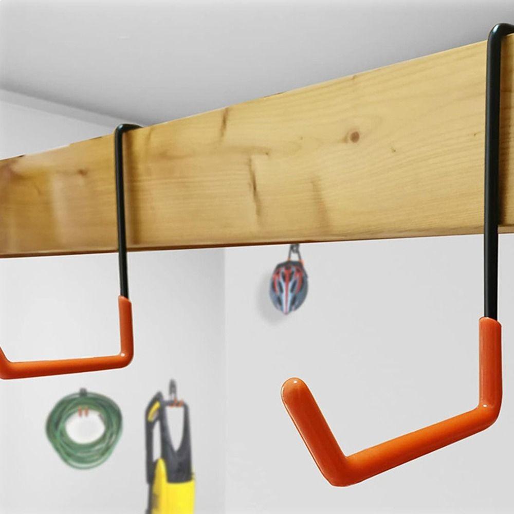 4Pcs Heavy Duty Rafter Hangers Hooks Wall Mounted Garage Ladder Storage Hooks Garden