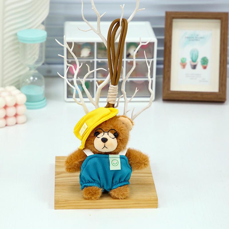 Animal Bear Plush Keychain 12in Short Plush Soft Backpack Gift For Gift Kids