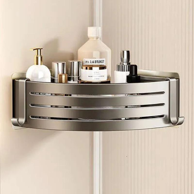 Bathroom Space Aluminum Antique Double Triangle Basket Retro Corner Net Basket Bathroom Shelf Bathroom Hardware Pendant