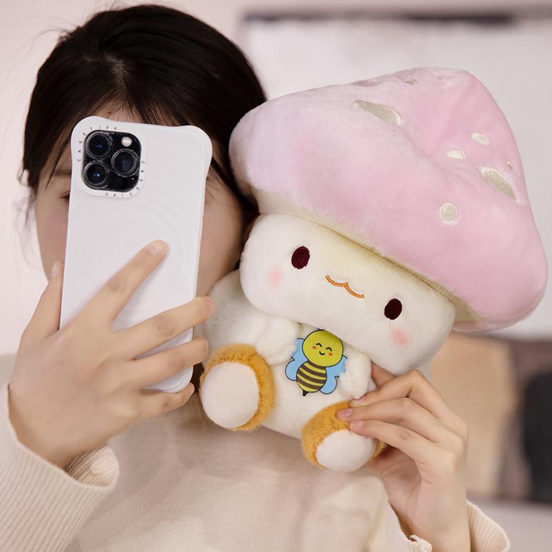 Creative Mushroom Plush Dolls Simulation Plant Pillow Lovely Mushroom Stuffed Toys Home Decor Sleep Cushion Cute Gift Present