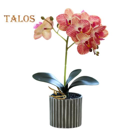 Umělá květinová rostlina, umělá orchidej, bonsai, stolní umělé květináče, phalaenopsis, pro domácí jídelní stůl, kancelářský stůl, dekorace
