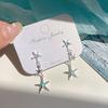 Dopamine Color Circle Earrings Women's Summer Personality Sweet Versatile Silver Needle Earrings Fashion Design Contrasting Color Earrings