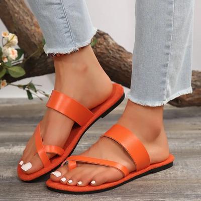 Fashion Sandals Women's Flat Casual Slippers Summer 2024 New Fashion Dress Flip Flop Beach Bohemian Shoes Women's Home Slippers
