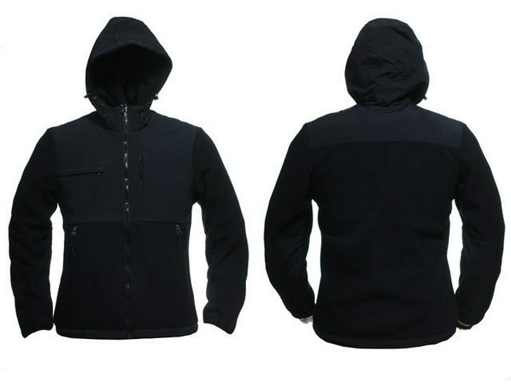 European and American North Denali Fleece Hoodie - Warm Hooded Sweatshirt with Embroidered Logo