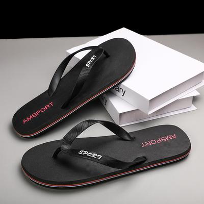 Slippers Men's Summer Flip-flops Outdoor Non-slip Casual Men's Outdoor Beach Shoes Pinch Feet Korean Version Trendy Internet Celebrity Drag