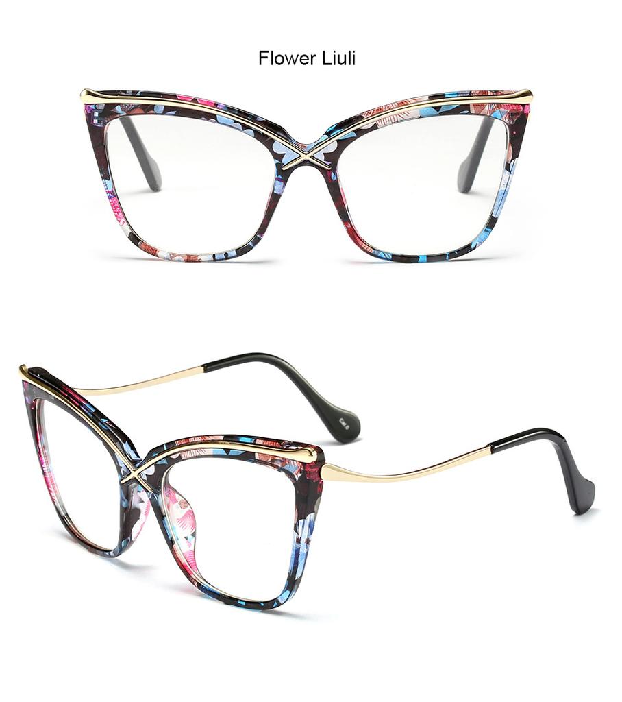 Oversized Leopard Cat Eye Reading Glasses Women Vintage Big Frame Anti Blue Light Presbyopia Glasses +2 +4 Leesbril