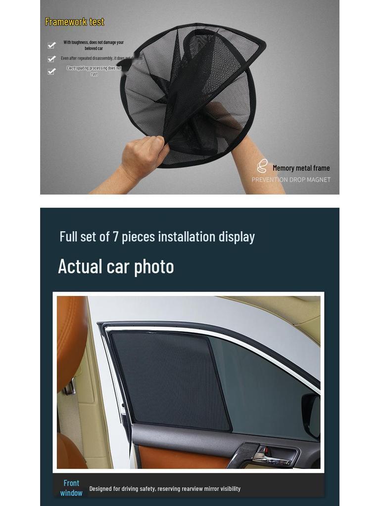 Sunshade & Privacy Magnetic Car Curtain for Zhiji LS9/LS7/LS6/L6
