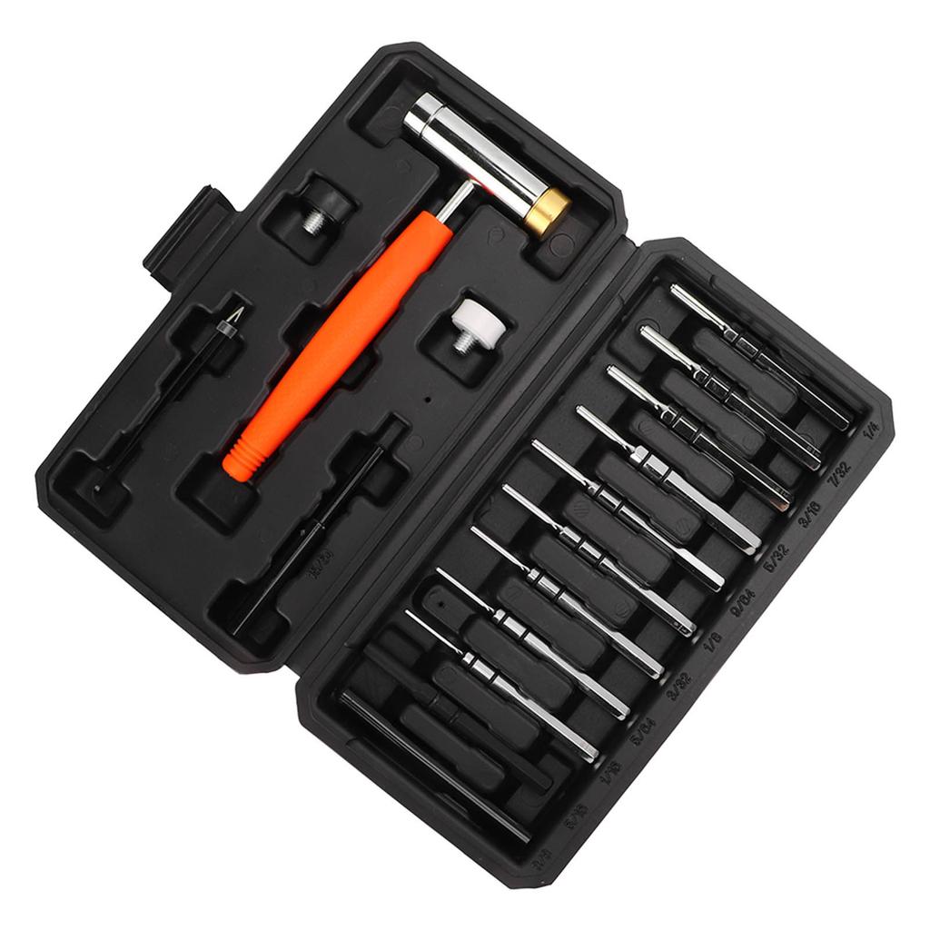 Punch Set Punch Tools Steel Punch Hammer Set Portable Pin Punch Set with Detachable Hammer Storage