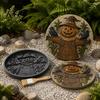 Decorative Yard Stepping Stones Halloween Stone Mold, Reusable Plastic Molds, DIY Cement Garden Landscaping Supplies Path Maker Mold for Patio Lawn &
