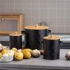 User Friendly Potato Onion Garlic Storage Bins with Bamboos Lids for Countertop Use In Restaurants and Homes