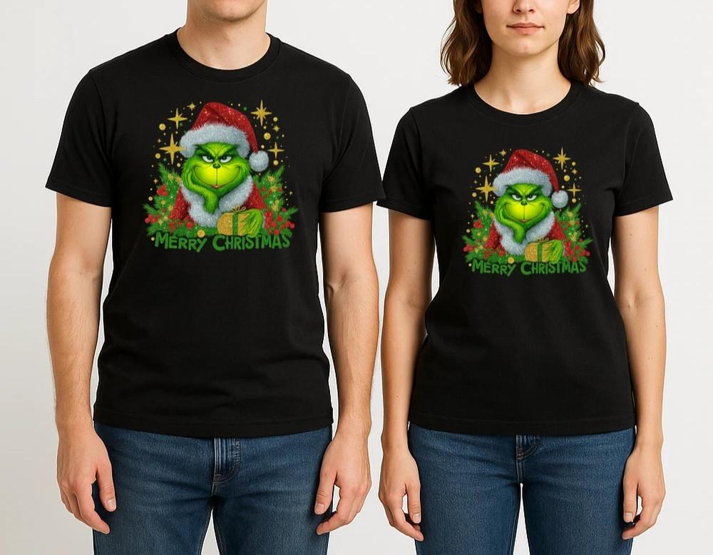 Merry Christmas Grinch Xmas T-Shirt Funny Christmas Tee Shirt Grinchmas Unisex Unisex T-Shirt L
