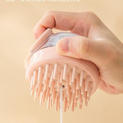 Dog Shower Brush Pet Dog Grooming Massage Bath Cleaning Brush with Shampoo Dispenser for Long Hair Dogs and Cats Shower