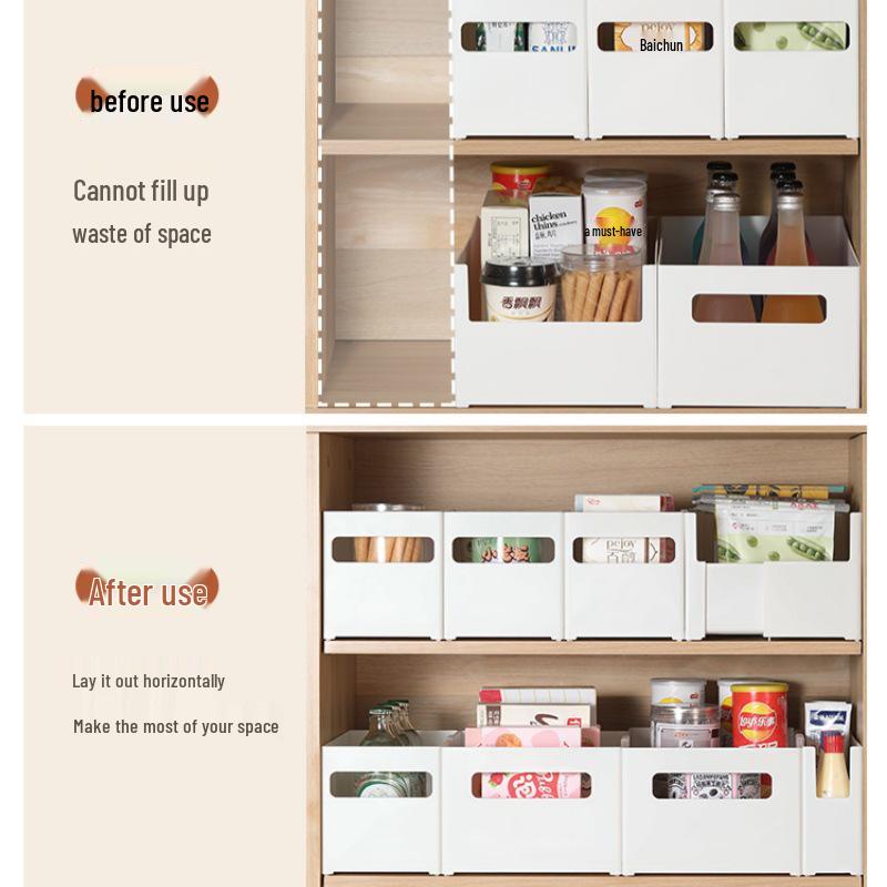 Cesto de Armazenamento Retangular Japonês de Ângulo Reto para Uso na Cozinha e Doméstico