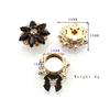 30MM2Pcs/Lot New Hot Selling Clothing Button Horse Eye Glass Diamond Button Cuff Coat Suit Shirt Fashion Versatile Button