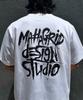 MAHAGRID Slash Logo Tee White(Mg2Fmmt527A)