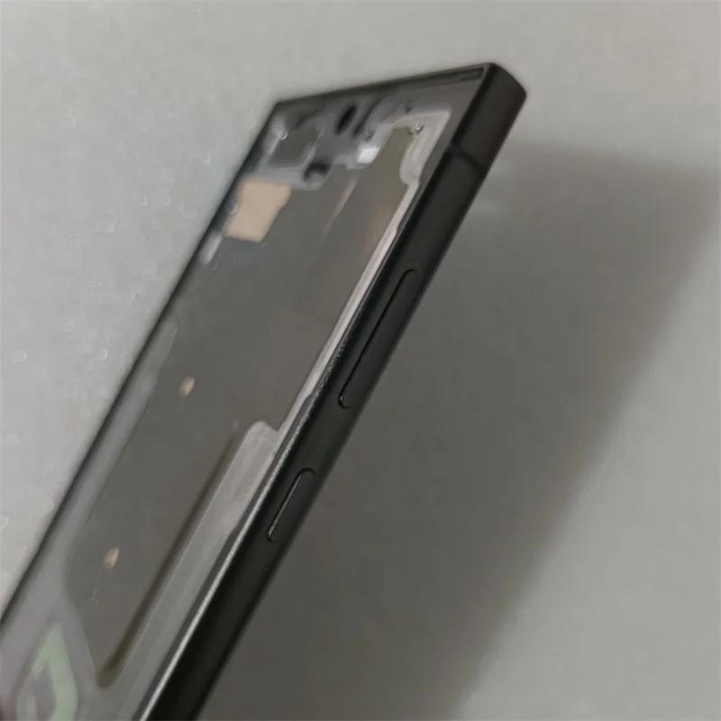 Samsung Galaxy S24 Ultra AB sürümü / ABD sürümü Orta Çerçeve Plakası Muhafaza Kartı LCD Desteği Ön Panel Çerçevesi Yedek Parçalar İçin