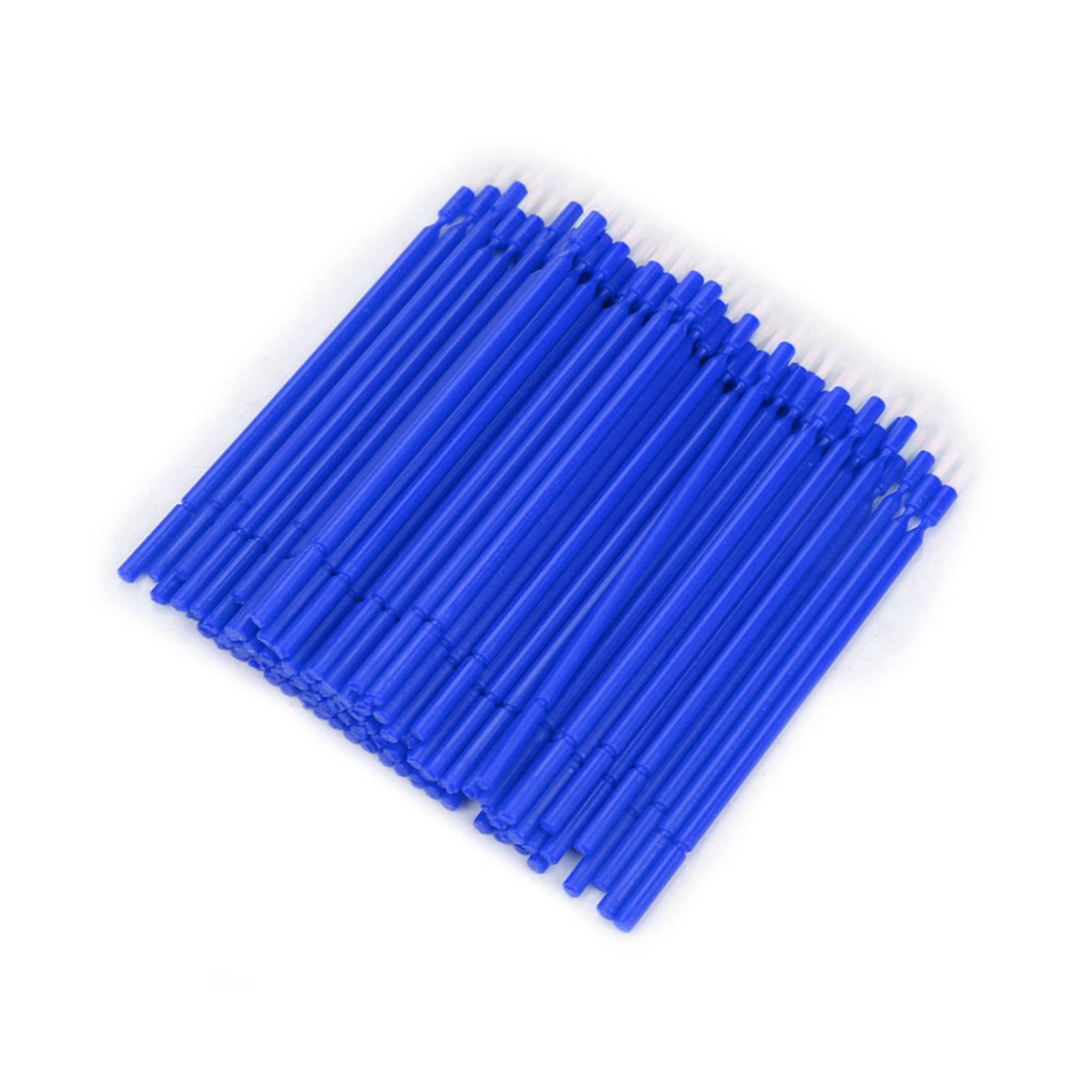100 Pièces Applicateur Brosse Dentaire Jetable Bâtonnets Flexibles (Bleu)