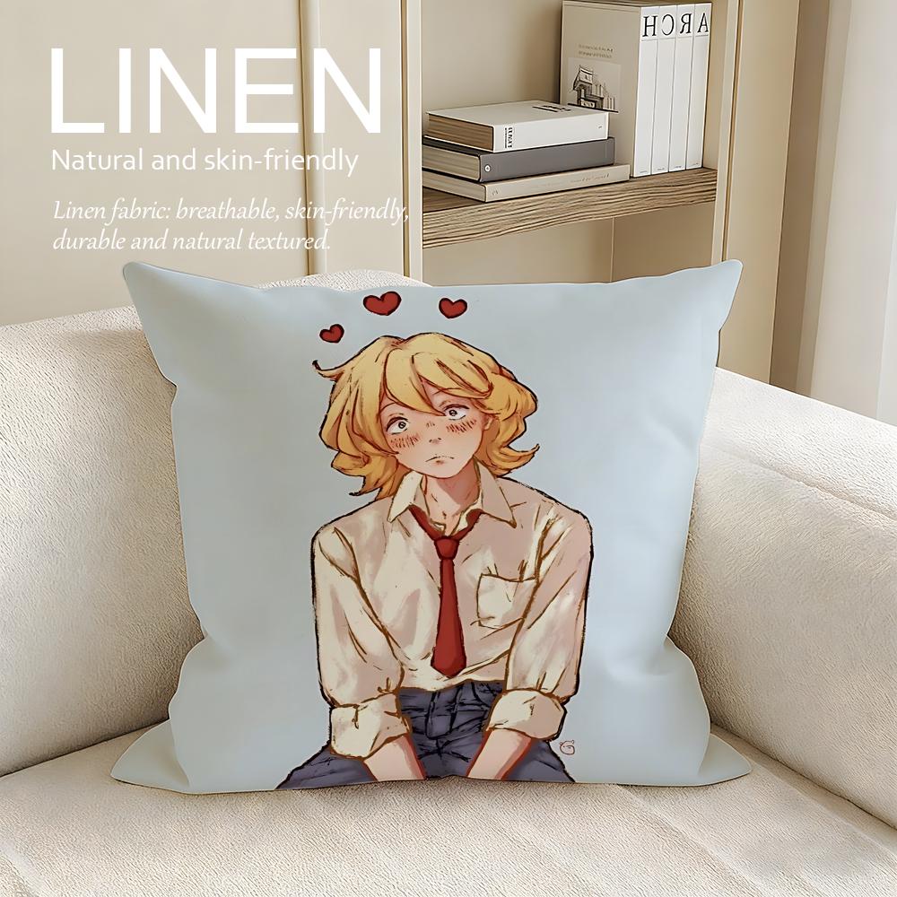 Anime Doukyusei Cushion Cover Pillowcase Set Pcs X X Breathable Washable Sofa Cushion Cover