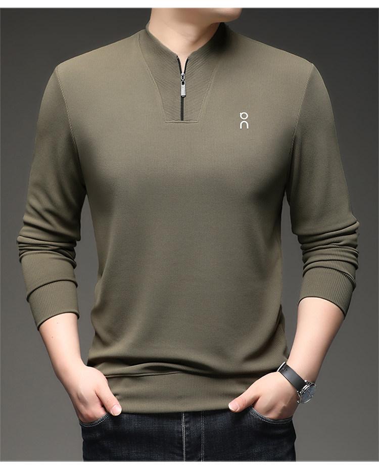 Woodpecker Herren Hoodie mit halbem Reißverschluss, Stehkragen und langen Ärmeln - Frühjahr/Herbst Kollektion 2025
