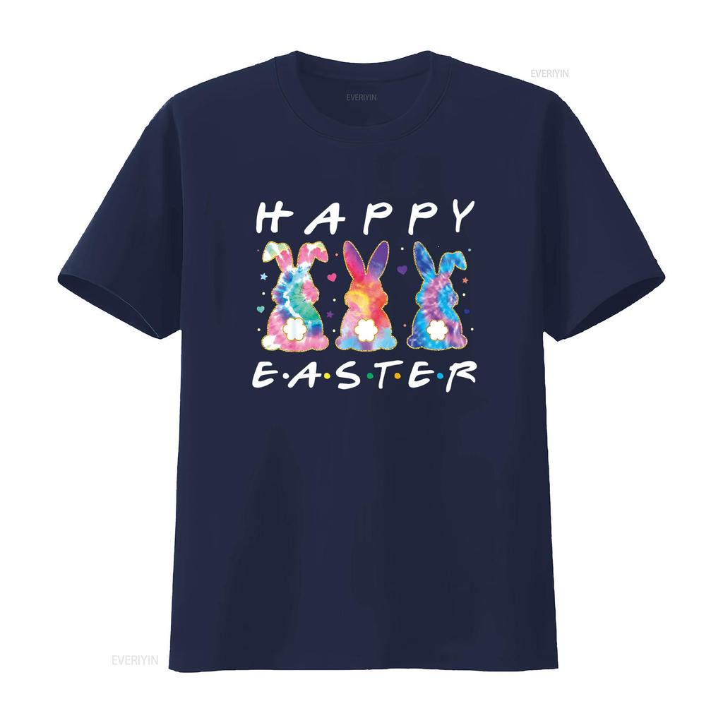 Happy Easter Cute Bunny Family Matching Outfit T Shirt vintage Washed streetwear Casual Comfortable graphic designer clothes