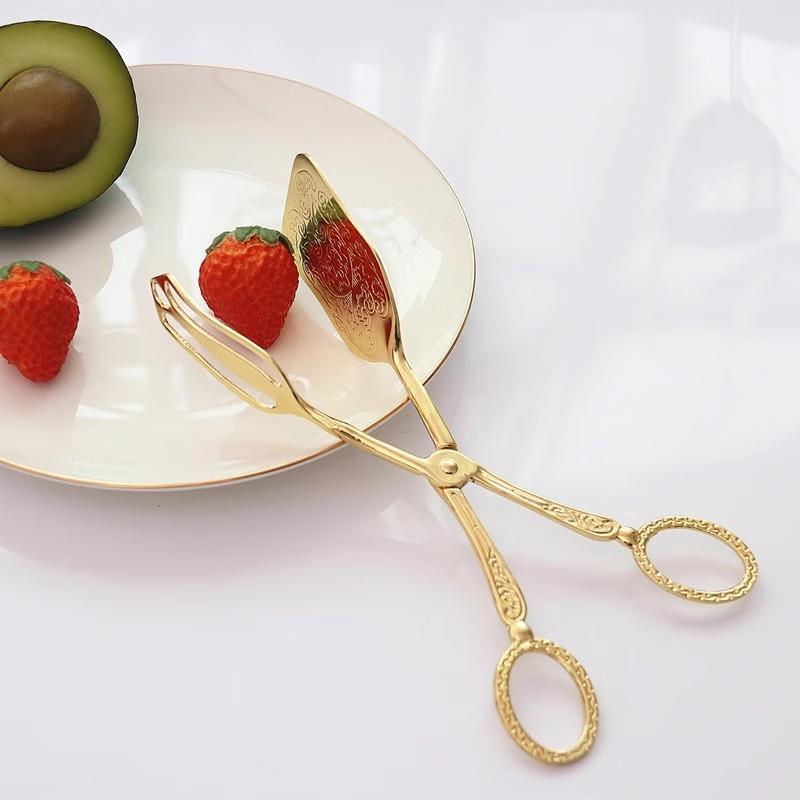 

BURNELL Retro Silver Food Tongs