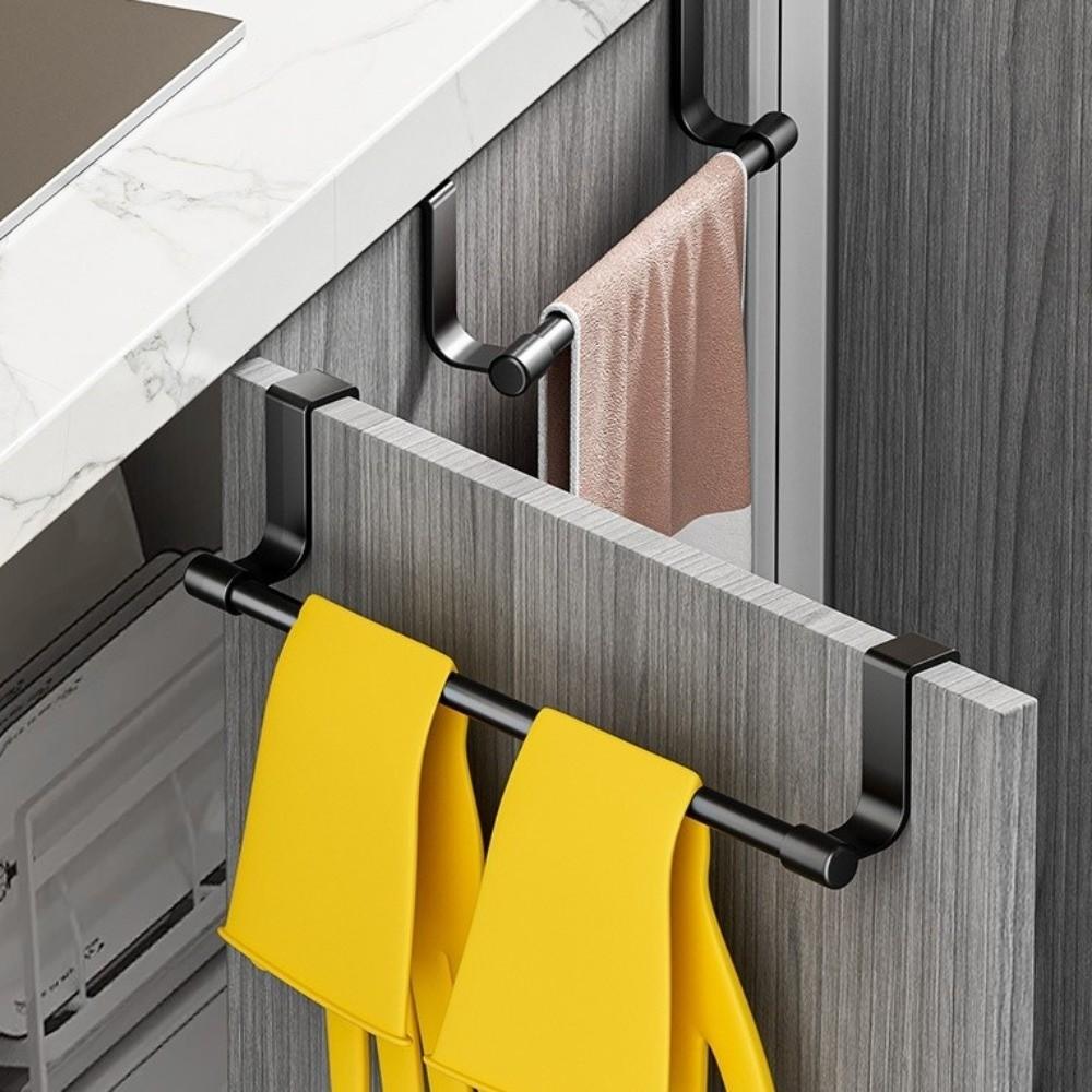 Multi-purpose Over Cabinet Towel Rack Rag Hanger Door Hanging Towel Racks Towel Storage Organizer