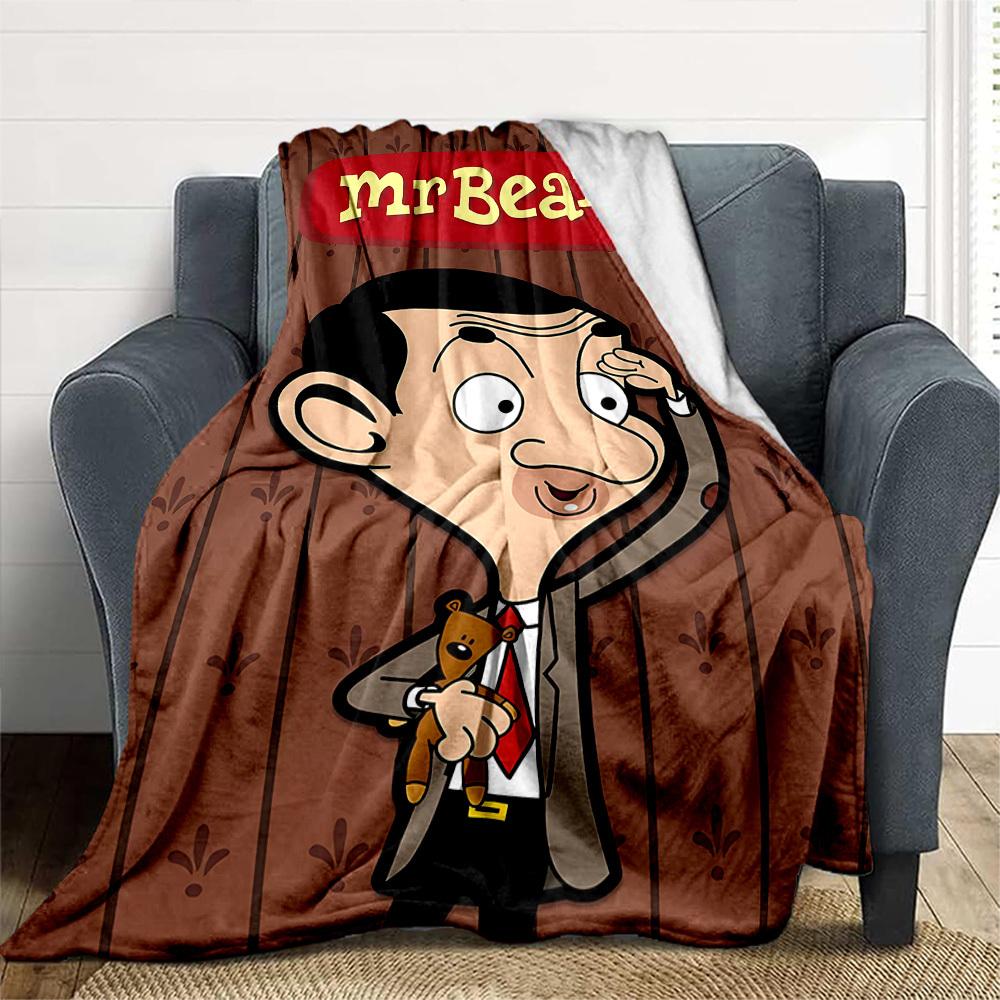1pc Cartoon Character Outdoor Blanket Lightweight Flannel, Soft & Warm, All Season Use for Sofa, Outdoor, Camping, Living Room, Office, Chair