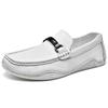 Large Size 46 Penny Loafers Men Casual Shoes Handmade Leather Dress Shoes Slip-on Sneaker Flats Man Moccasins Mens Driving Shoes