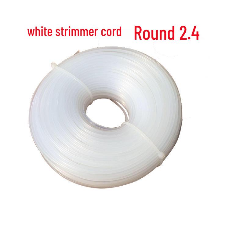 

Износостойкая леска для триммера и кустореза - 2,4/2,6 мм, Белая