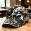 Eagle Black Red Gold Vertical Striped Baseball Cap Unisex Flag Printed Sun Cap Fans Sports Cap