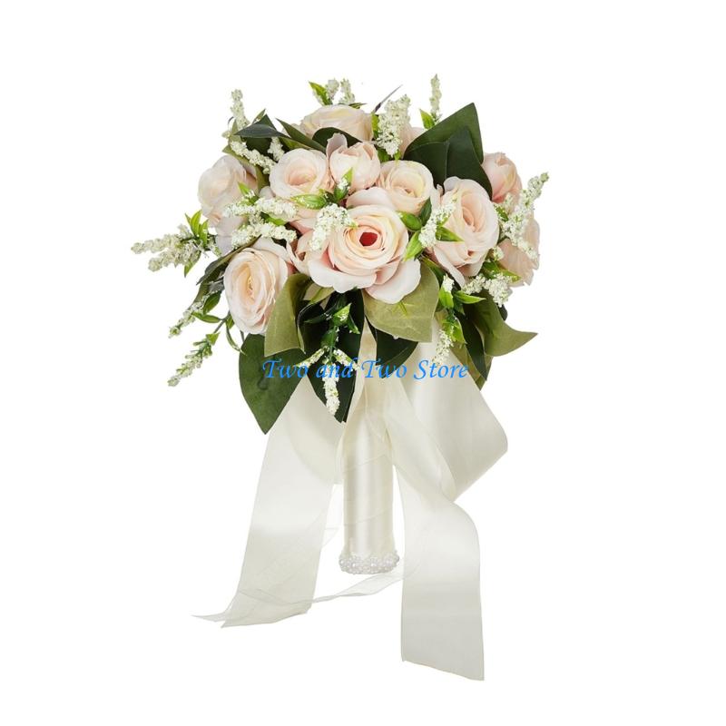 HX6F Flower Bouquet For Bride Special Occasion Wedding Celebration Handheld Flower