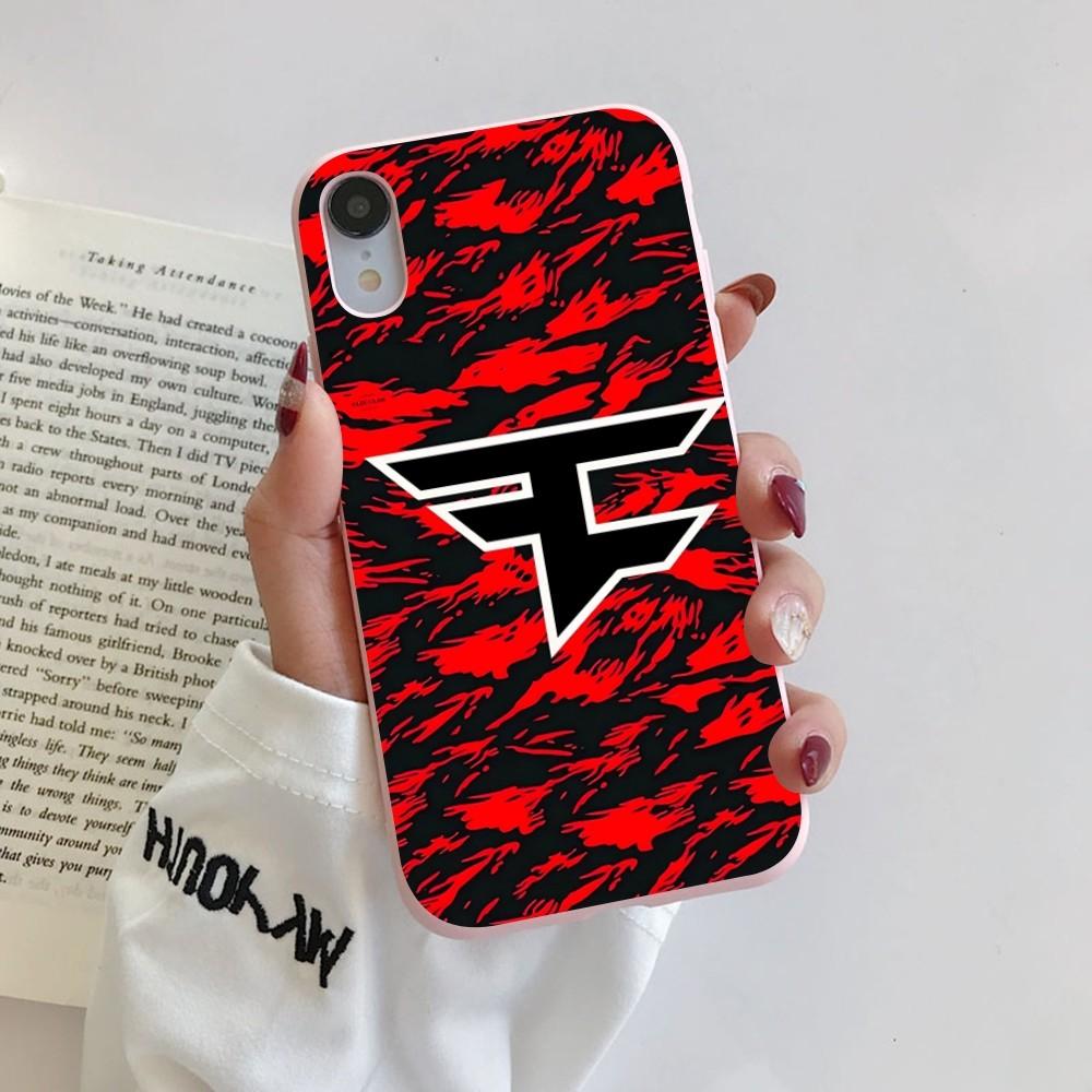 F-Fa-Ze C-Clan Logo Phone Case for iPhone 14 11 12 13 Mini Pro Xs Max 8 7 6 6S Plus X XR Solid Candy Color Case
