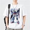 Japanese Anime Mobile Suit RX Gundam Summer Short Sleeve Cotton Print Tshirts Unisex Women Harajuku Yk Streetwear Tee Tops