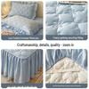 A-class Thick Quilted Bed Skirt - Winter Dustproof Non-Slip Bed Cover with Princess-Style Skirt Edge