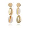 Korean Shell Drop Earrings: Exquisite, Fresh, Versatile Studs for Women