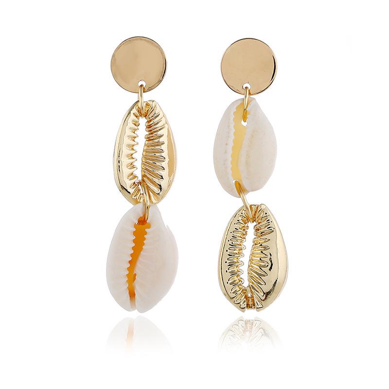 Korean Shell Drop Earrings: Exquisite, Fresh, Versatile Studs for Women