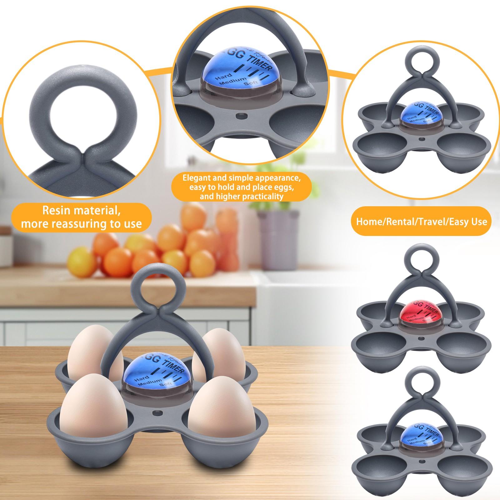 

Таймер для яєць Яйцеварка Зміна кольору Яйця на пару Варені яйця Харчовий сорт Стійкий до високих температур One Size кавун червоний колір
