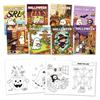 Fun Coloring Book for Boys And Girls 8PCS Halloween Cartoon Book, Cute Ghost Pumpkin Illustrations, Thick Holiday Themed Sketchbooks Paper Kids