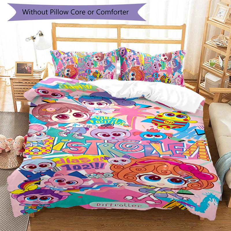 3pcs Distroller Alushhhe Green pattern bedding set duvet cover set includes duvet cover &pillowcases, perfect all season bedroom decoration & gift