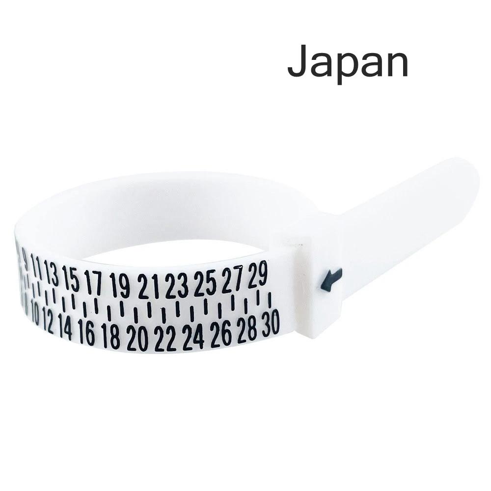 UK/US/EU/HK/JP Ring Sizer Finger Circumference Size Measurement Belt Measuring Reusable Finger Size Gauge Jewelry Sizing Tool