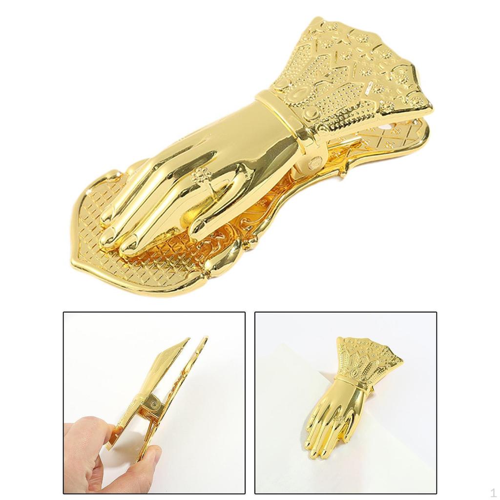 Vintage Hand Shaped Paper Clip Binder Clip, Notebook Accessories, Metal Clamp Page Holder for