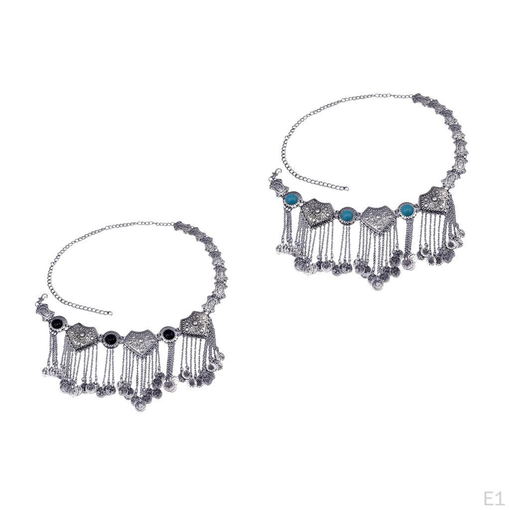 Boho Vintage Gothic Belly Dance Waist Jewelry - Blue