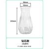 Creative transparent hydroponic plant flowerpot, green ivy, copper money grass, imitation glass vase, plastic resin ornament