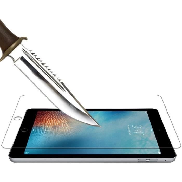 Tempered Glass - Phonillico® - iPad AIR 1/2, Pro, 5, 6 - Pack of 2 - Anti-Scratch - Resistant