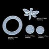 1Set Drip Glue Diy Dragonfly Series Mold Wind Chime Set Handmade Pendant Silicone Mold