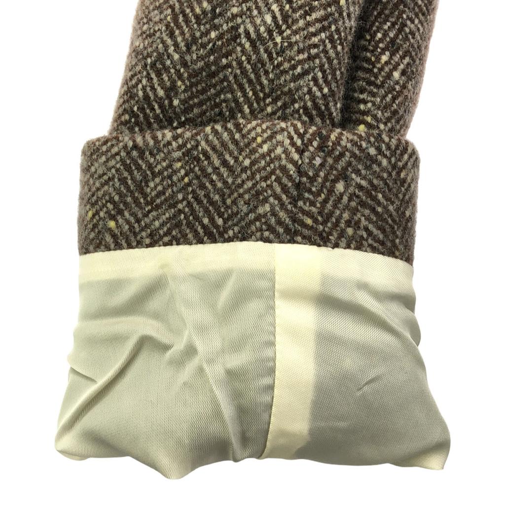 Jil Sander Made In Italy Cashmere Blend Herringbone Pattern Tailored Jacket Women Used