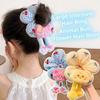 Cute Cotton Filled Scrunchies Cloth Plaid Flower Hair Ring Animal Butt Hair Rope  Hair Band