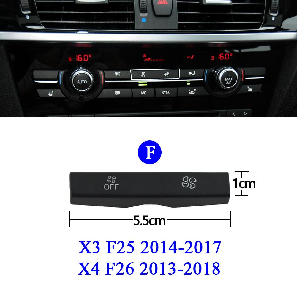Auto AC Heizung Klima Fan Wind Lautstärke Taste Abdeckung Kappen Für BMW 1 2 3 4 X1 X3 X5 x6 Serie F20 F30 F35 F80 F25 F26 E70 E84