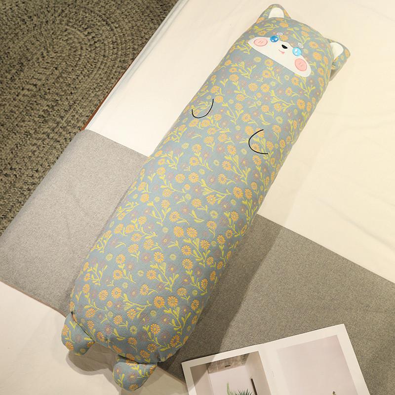 Dinosaur Husky Duck Pig Long Plush Toy Back Cushion Cartoon Stuffed Gift Doll