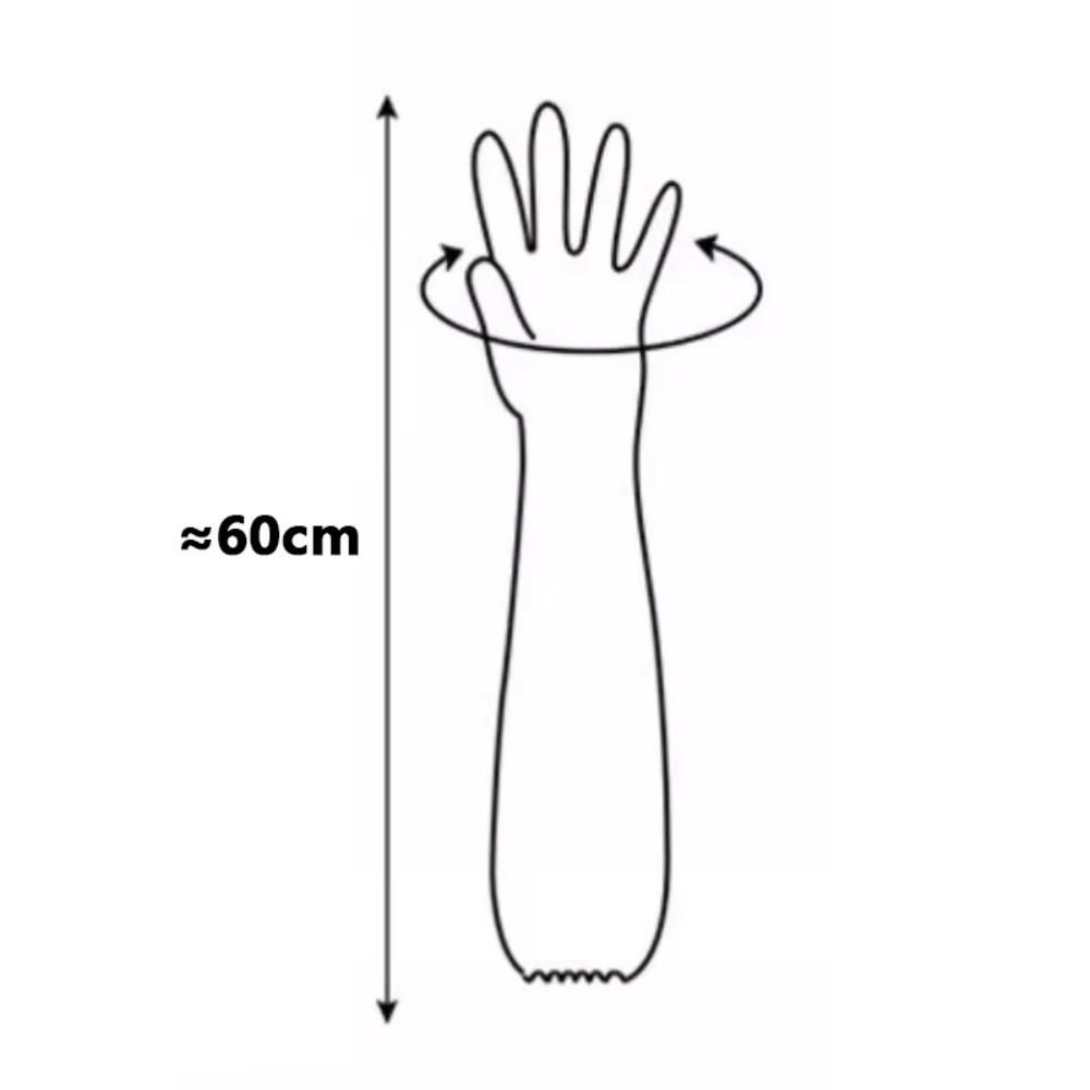 Transparent Disposable Hand Sleeves Non-Slip Cleaning Long Gloves Disposable Gloves for Kitchen